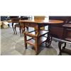 Image 3 : VINTAGE WOOD DROP LEAF SERVING TROLLEY