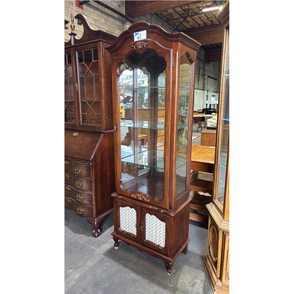 VINTAGE BAETZ FURNITURE FRENCH COUNTRY STYLE CURIO CABINET