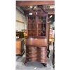 Image 2 : JASPER CABINET MAHOGANY CHIPPENDALE STYLE SECRETARY DESK WITH DISPLAY CABINET & KEY