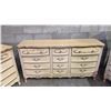 Image 3 : 6 PCS VINTAGE BONNET BY SEARS WOOD DRESSER SET