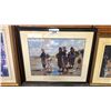 Image 3 : (3) ASSORTED FRAMED PRINTS: "THE OYSTER GATHERERS OF CANCALE", "THE END OF DINNER" & "GOOD EVENING"