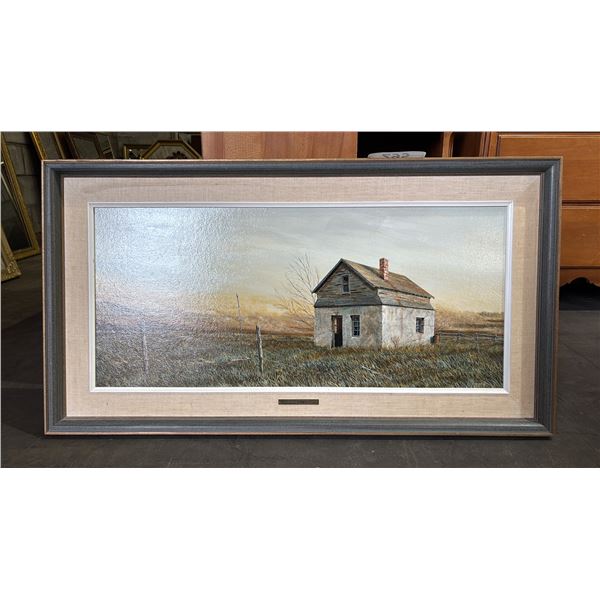 FRAMED ORIGINAL OIL ON CANVAS BY L. J. GIBBS: "WEST WIND"