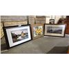 Image 1 : (3) ASSTD. FRAMED PRINTS: "ON A MIDDAY TIDE", "GARDEN SUNFLOWERS" & "KISSIN' BRIDGE"