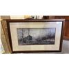 Image 4 : (3) ASSTD. FRAMED PRINTS: "ON A MIDDAY TIDE", "GARDEN SUNFLOWERS" & "KISSIN' BRIDGE"
