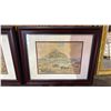Image 5 : SHELF OF ASSORTED FRAMED ARTWORK