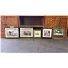 Image 1 : SHELF OF ASSORTED FRAMED ARTWORK