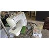 Image 2 : SINGER PRELUDE SEWING MACHINE & ACCESSORIES, BOX OF BOBBIN SPOOLS & ACCORDION SEWING BOX