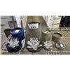 Image 1 : (3) SWARVOSKI CRYSTAL WATERLILY CANDLE HOLDERS & (2) SWAROVSKI CRYSTAL DROPS *PETAL OF LARGE CANDLE