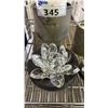 Image 3 : (3) SWARVOSKI CRYSTAL WATERLILY CANDLE HOLDERS & (2) SWAROVSKI CRYSTAL DROPS *PETAL OF LARGE CANDLE