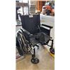 Image 1 : WHEEL CHAIR WITH FOOT RESTS *STICKY HANDLES/MISSING PIECE TO ATTACH FOOT RESTS*