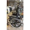 Image 3 : WHEEL CHAIR WITH FOOT RESTS *STICKY HANDLES/MISSING PIECE TO ATTACH FOOT RESTS*