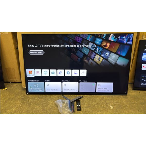 LG NANO85 65" 4K SMART NANOCELL TV WITH STAND, REMOTE & BOX
