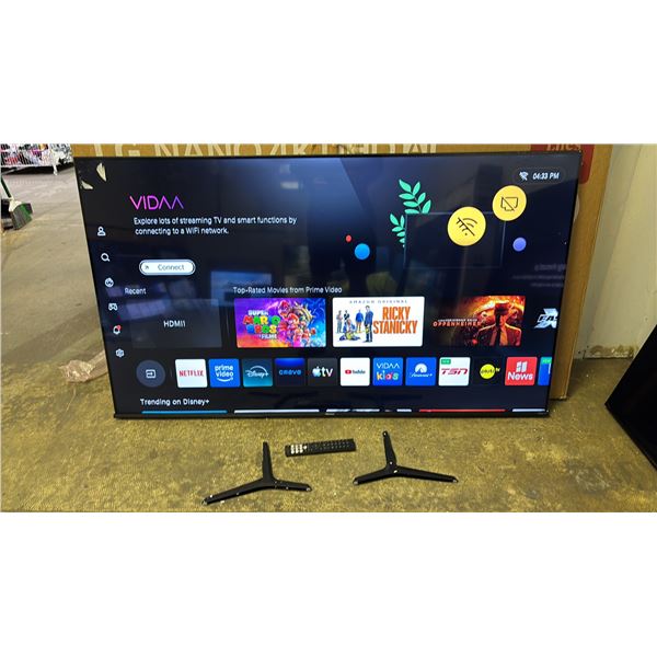 HISENSE 65" A6KV 4K ULTRA HD VIDAA TV WITH STAND, REMOTE & BOX