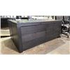 Image 1 : 6-DRAWER DARK WOOD DRESSER