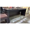 Image 1 : DARK WOOD 6' WIDE DESK WITH 1 DRAWER