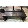 Image 4 : DARK WOOD 6' WIDE DESK WITH 1 DRAWER