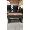 Image 2 : CONTEMPORARY WOOD BENCH WITH PADDED SEAT