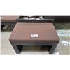 Image 4 : CONTEMPORARY WOOD BENCH WITH PADDED SEAT