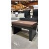 Image 3 : CONTEMPORARY WOOD BENCH WITH PADDED SEAT