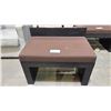 Image 4 : CONTEMPORARY WOOD BENCH WITH PADDED SEAT