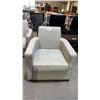 Image 2 : GREY UPHOLSTERED ARM CHAIR *NEEDS CLEANING*