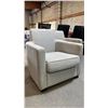 Image 1 : GREY UPHOLSTERED ARM CHAIR *NEEDS CLEANING*
