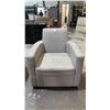 Image 2 : GREY UPHOLSTERED ARM CHAIR *NEEDS CLEANING*