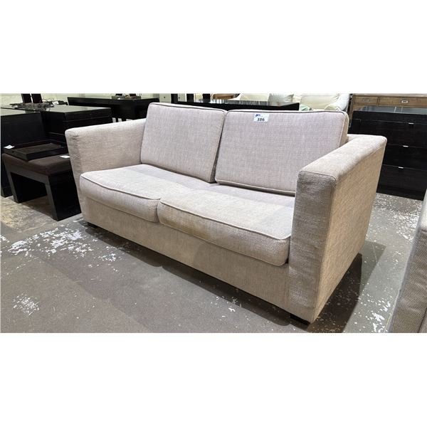 GREY UPHOLSTERED SOFA *NEEDS CLEANING*