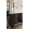 Image 1 : DARK WOOD 2 DRAWER NIGHTSTAND WITH REMOVABLE GLASS TOP