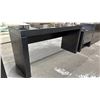 Image 3 : DARK WOOD 6' WIDE DESK WITH 1 DRAWER & REMOVABLE GLASS TOP