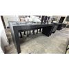 Image 3 : DARK WOOD 6' WIDE DESK WITH 1 DRAWER & REMOVABLE GLASS TOP