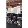 Image 2 : PAIR OF CONTEMPORARY TABLE LAMPS WITH SHADES & POWER OUTLETS IN THE BASE