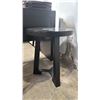 Image 1 : DARK WOOD ROUND 18" DIAMETER SIDE TABLES WITH REMOVAL GLASS TOPS