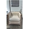Image 2 : WOOD FRAMED ARM CHAIR WITH NAIL HEAD DETAIL