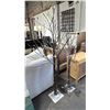 Image 1 : (2) PRE-LIT FLOCKED ARTIFICIAL BIRCH TREES