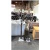 Image 2 : (2) PRE-LIT FLOCKED ARTIFICIAL BIRCH TREES
