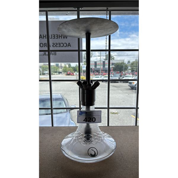 STEAMULATION ULTIMATE HOOKAH WITH CLEAR CUT GLASS BASE