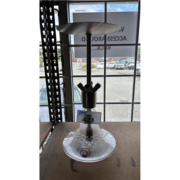 STEAMULATION ULTIMATE HOOKAH WITH CLEAR CUT GLASS BASE