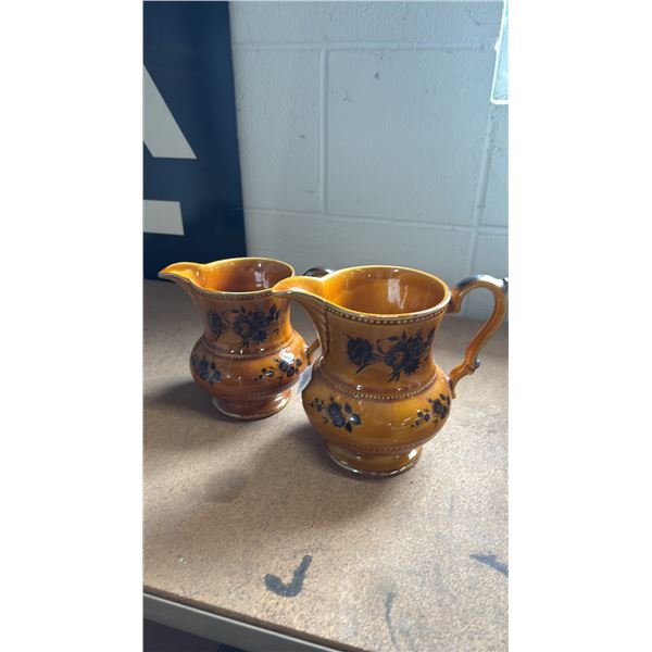 (2) VINTAGE LORD NELSON WARE POTTERY PITCHERS