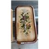 Image 4 : (3) DECORATIVE TRAYS & A METAL LETTER OPENER