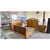 Image 1 : 3-PC ORNATE BEDROOM SUITE INCLUDING; QUEEN SIZE SLEIGH BED, 9-DRAWER DRESSER WITH MIRROR & 3-DRAWER