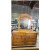 Image 4 : 3-PC ORNATE BEDROOM SUITE INCLUDING; QUEEN SIZE SLEIGH BED, 9-DRAWER DRESSER WITH MIRROR & 3-DRAWER