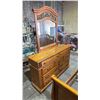 Image 5 : 3-PC ORNATE BEDROOM SUITE INCLUDING; QUEEN SIZE SLEIGH BED, 9-DRAWER DRESSER WITH MIRROR & 3-DRAWER