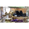 Image 1 : SHELF OF ASSORTED CURTAINS & CANDLES