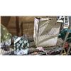 Image 3 : SHELF OF ASSORTED ITEMS INCLUDING; BISSELL LITTLE GREEN UPHOLSTERY & CARPET CLEANER, CLOTHES HANGERS