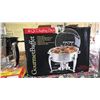 Image 4 : SHELF OF ASSORTED COOKWARE INCLUDING; GOURMET BUFFET 6AT CHAFING DISH, GEL CANNED HEAT, NAPOLEON