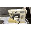 Image 3 : JANOME SELECTOR SEWING MACHINE WITH PEDAL & CHROME DESK LAMP