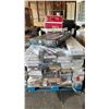 Image 1 : PALLET OF ASSORTED FLOORING & ARTIKA SONOLOK SOUND ABSORBING SLAT WALL PANEL KIT