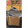 Image 1 : PALLET OF ASSORTED ITEMS INCLUDING; BAR STOOLS, FANS, TODDLER TOYS & MORE
