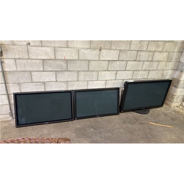(3) ASSORTED PANASONIC TV'S FOR *PARTS & REPAIR*
